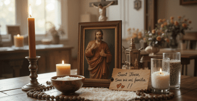 Altar a san jose por la familia