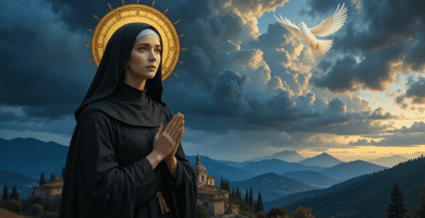 Santa Escol&aacute;stica de Nursia